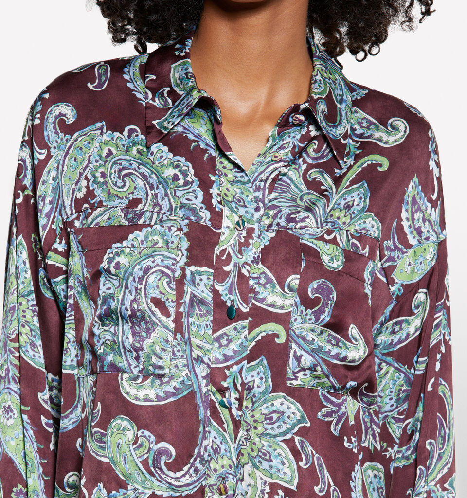 Hemd mit Paisley-Muster - hemden für damen - Multi-color | Sisley image number 4